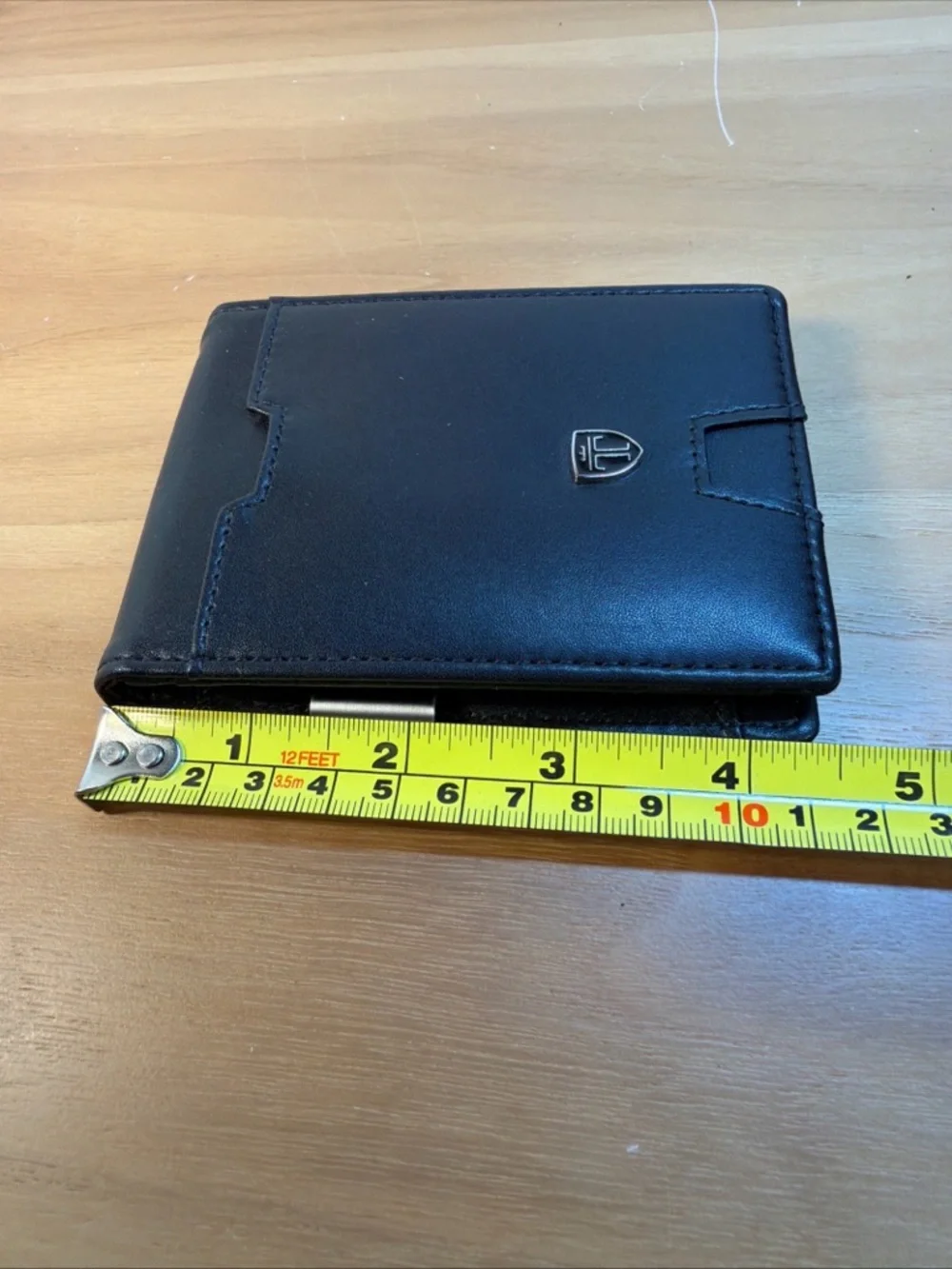 NEW TRAVANDO Mens Slim Wallet with Money Clip AUSTIN RFID Blocking Bifold Black